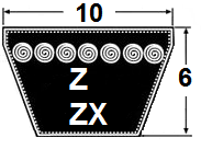 Z / ZX 10x6mm klassinen