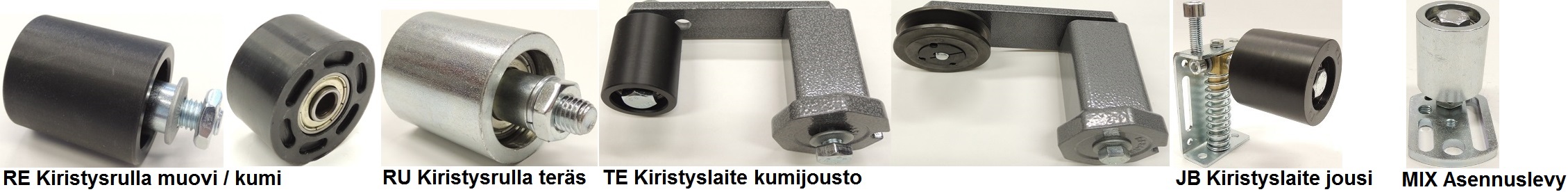 Kiila-, latta- ja hammashihnojen kiristys ja taitto