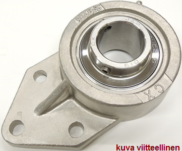 UCFB202-RST laakeriyksikk sivulaipalla kokonaan ruostumaton ruuvilukitus CX