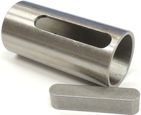 RB24/28 sovitusholkki shkmoottorin akselille 24mm->28mm sis. korkea kiila
