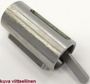 RB14/19 sovitusholkki shkmoottorin akselille 14mm->19mm sis. kiilat 2kpl